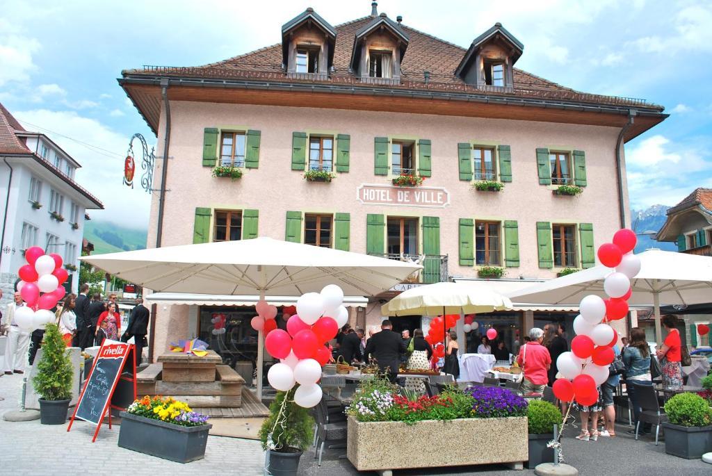 Hôtel de Ville Château-d'Oex Exterior foto